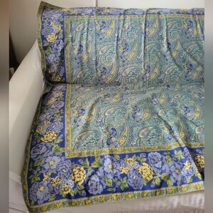 April Cornell Floral Paisley Square Tablecloth